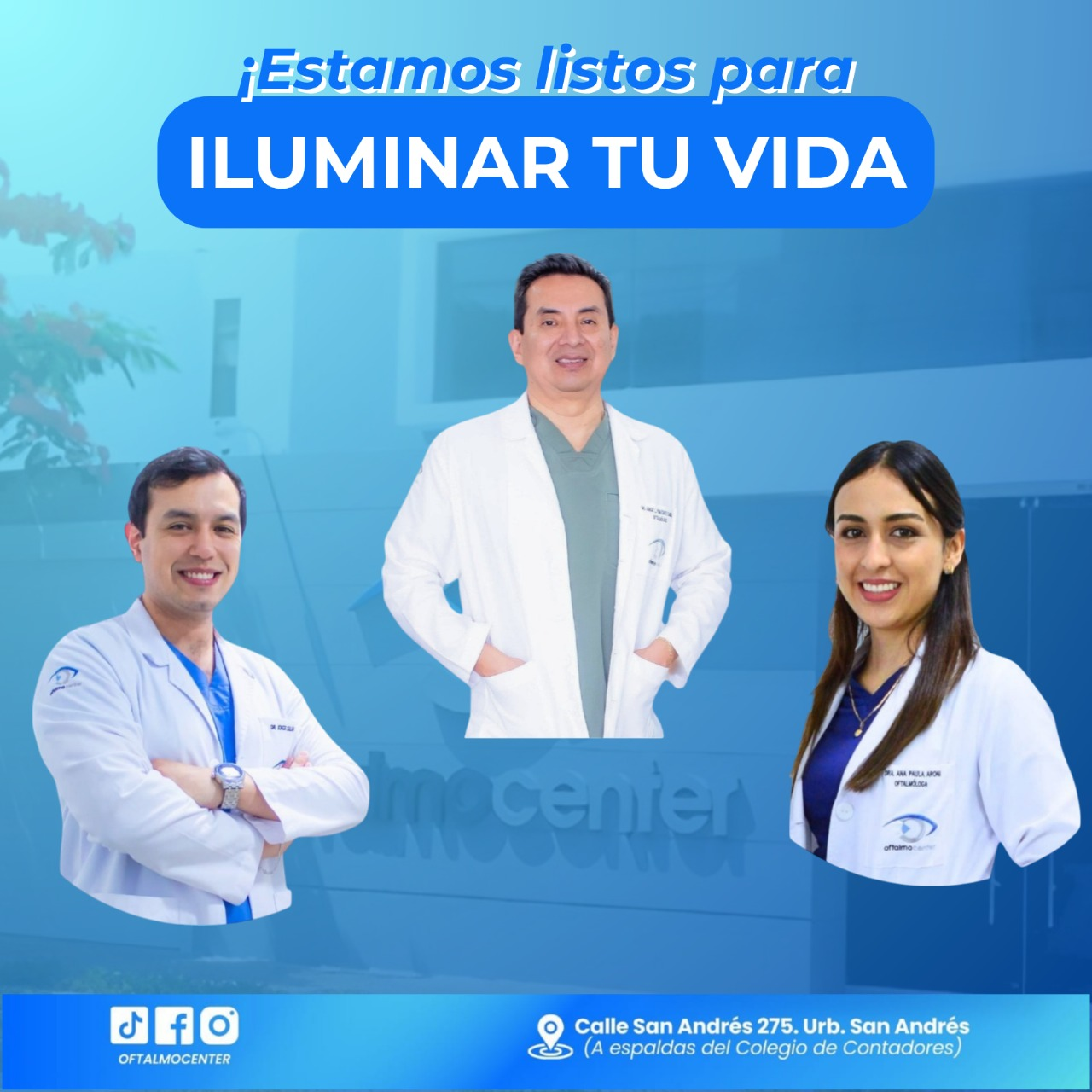 Equipo médico de OftalmoCenter